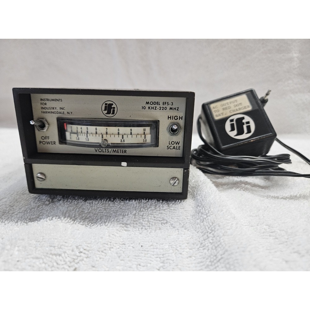 Vtg Rare IFI EFS-3 E-FIELD SENSOR 10KHZ-200MHZ WITH‎ Power Cord. Parts Only
